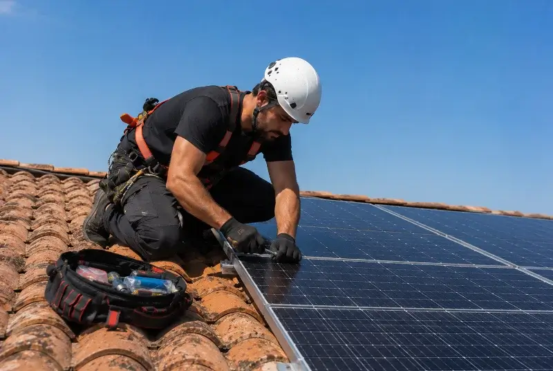 Maintenance et monitoring de panneaux solaires à Lapalud
